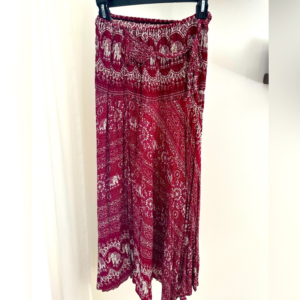 13. Red unbranded elephant skirt